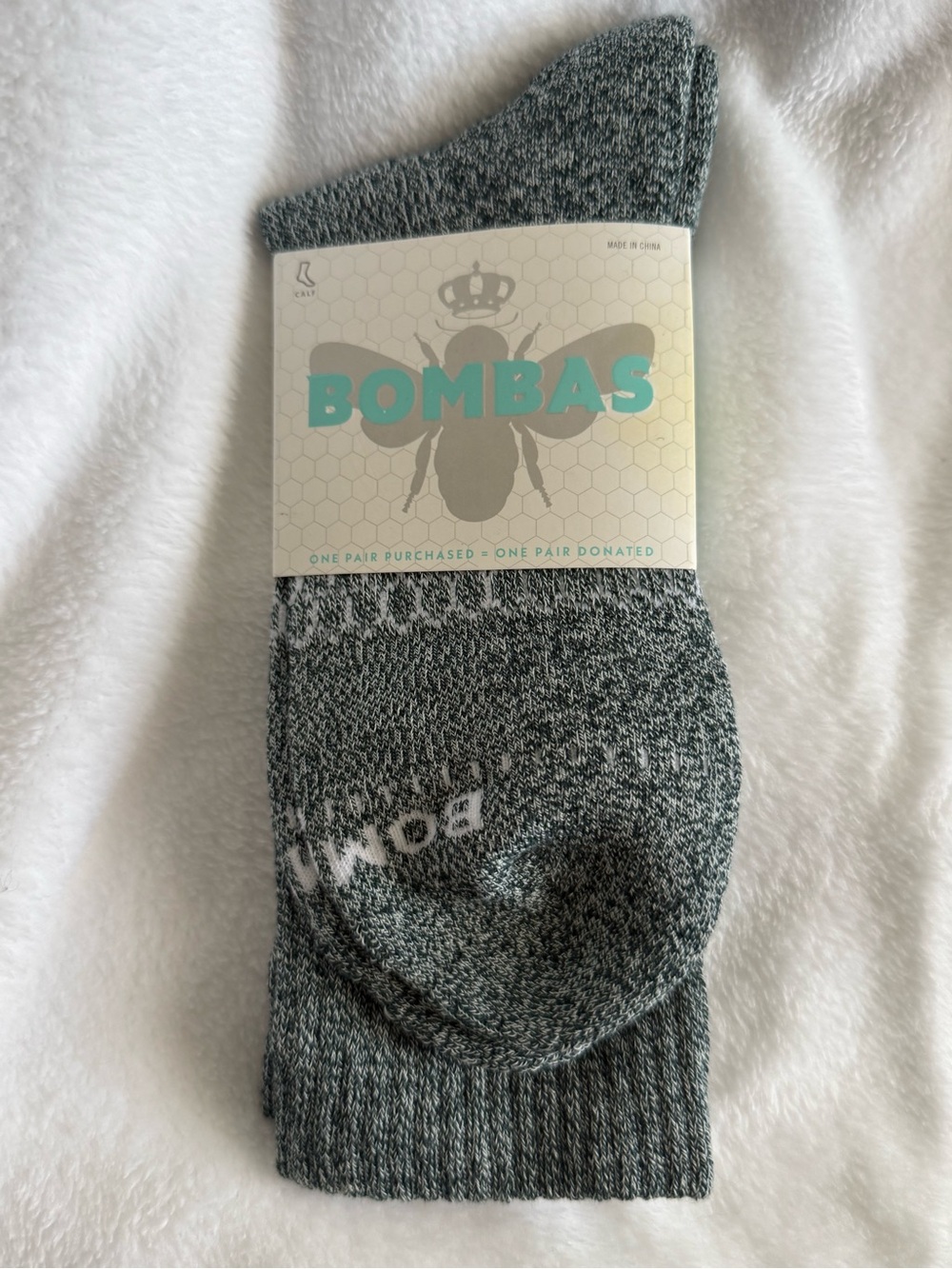 Bombas Men's Heather Grey Athletic Ankle Socks